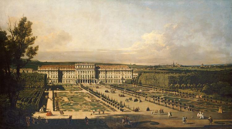 Bernardo Bellotto Kaiserliches Lustschloss Schonbrunn, Gartenfassade.